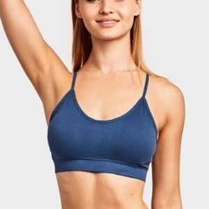 Cute Strappy Sports Bra (Purple)
